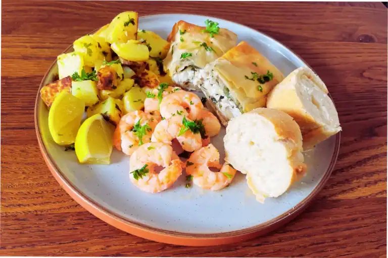 Filo-Wrapped Sea Bass with Lemon, White Wine & Chives