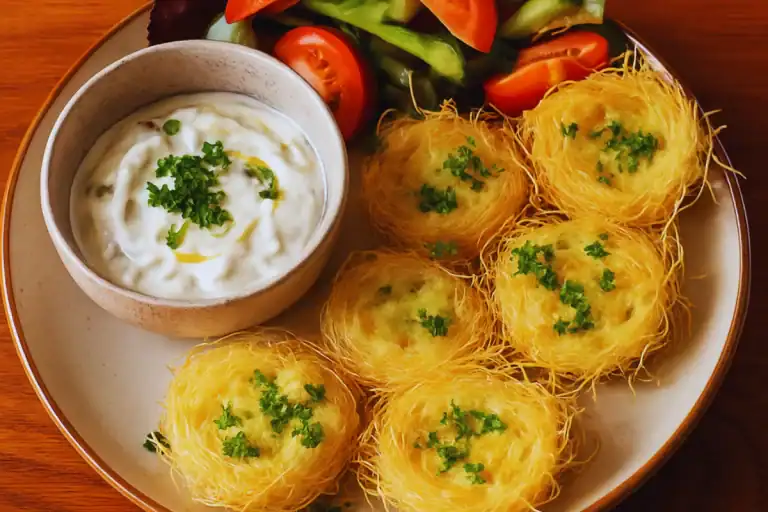 Baked Kadayif Cheese Nests