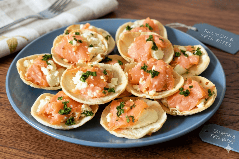 Mini Salmon, Feta & Chive Tartlets